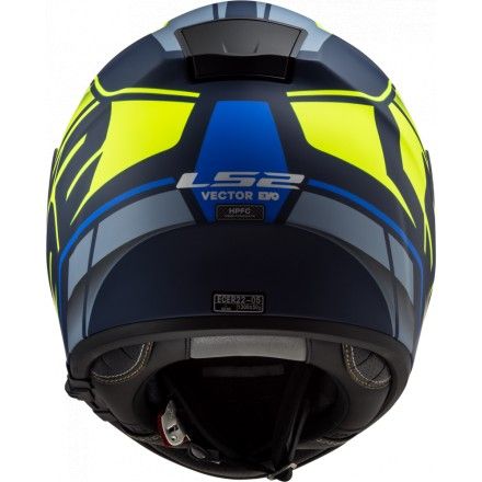CASCO INTEGRAL LS2 FF397 VECTOR KRIPTON AZUL MATE-AMARILLO TALLA - M - Imagen 4