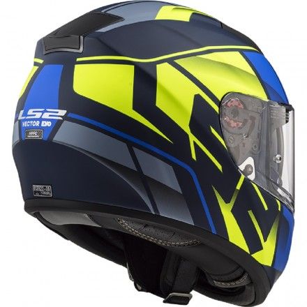 CASCO INTEGRAL LS2 FF397 VECTOR KRIPTON AZUL MATE-AMARILLO TALLA - M - Imagen 3