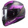 Casco LS2 ff320 Stream evo mercury titanio mate purpura