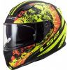 Casco LS2 FF320 Stream evo throne negro mate amarillo fluor