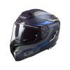Casco LS2 FF327 CARBONO Challenger Drone Azul mate