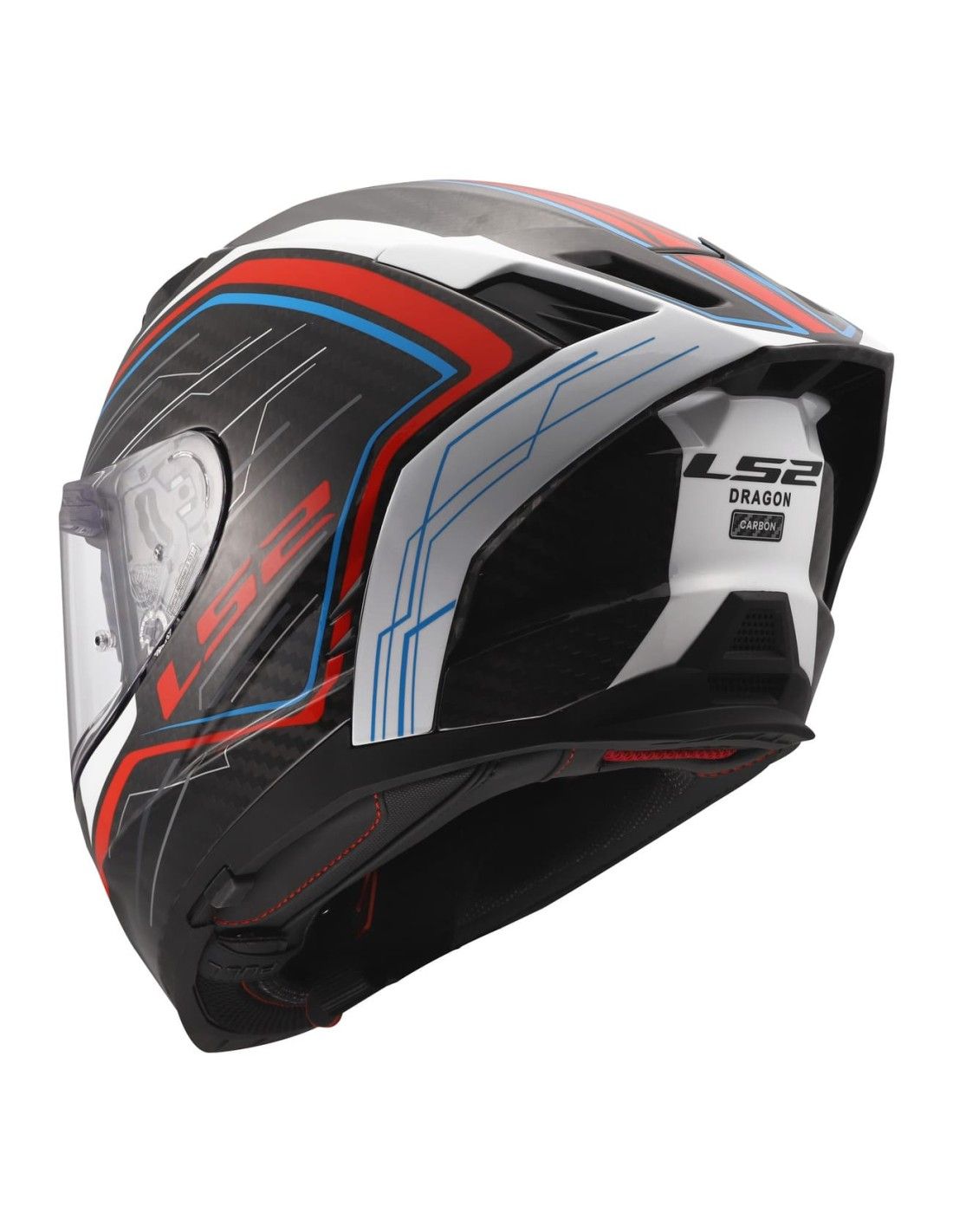 CASCO LS2 FF807 DRAGON SUBIC BLANCO AZUL ROJO - Imagen 3
