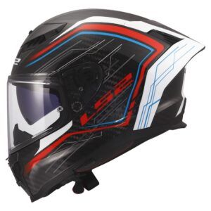 CASCO LS2 FF807 DRAGON SUBIC BLANCO AZUL ROJO