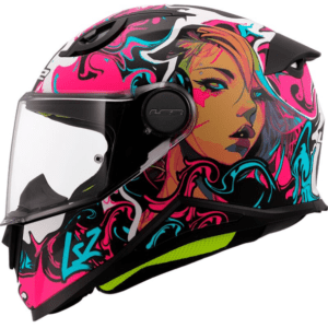 CASCO LS2 FF812 KID CYBERG MORADO MATE AZUL