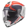 CASCO LS2 FF817 CHALLENGER II TITAN BLANCO AZUL ROJO