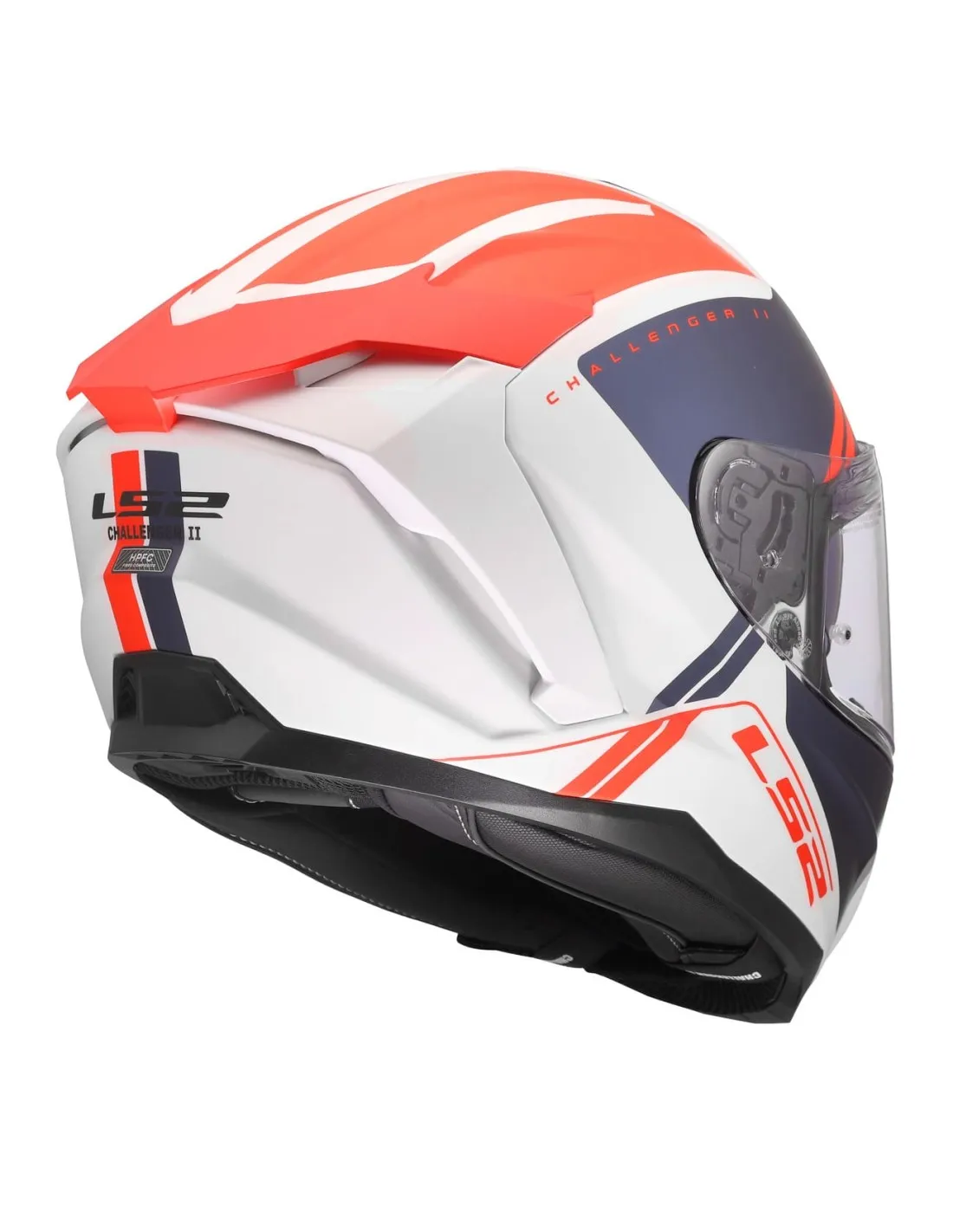 CASCO LS2 FF817 CHALLENGER II TITAN BLANCO AZUL ROJO - Imagen 3