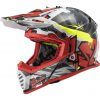 Casco LS2 MX437 fast evo crusher negro/rojo