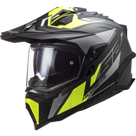 Casco LS2 MX701 Carbono Explorer Mate/amarillo/fluor