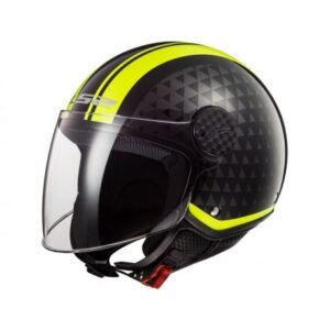 CASCO LS2 OF558 SPHERE LUX CRUSH negro/amarillo/fluor