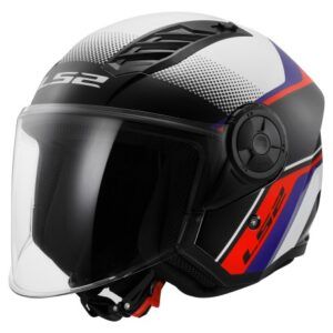 Casco LS2 OF616 AIRFLOW II blanco/rojo/azul JET