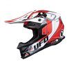 CASCO UFO HE154 (blanco-rojo)