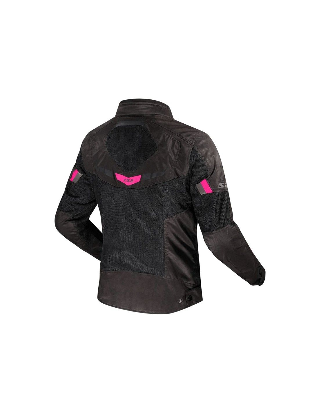 CHAQUETA LS2 GARDA AIR LADY NEGRO ROSA - Imagen 2