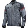 CHAQUETA LS2 RIVA MAN NEGRO GRIS OSCURO ROJO