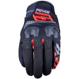 GUANTES FIVE TFX4 NEGRO ROJO