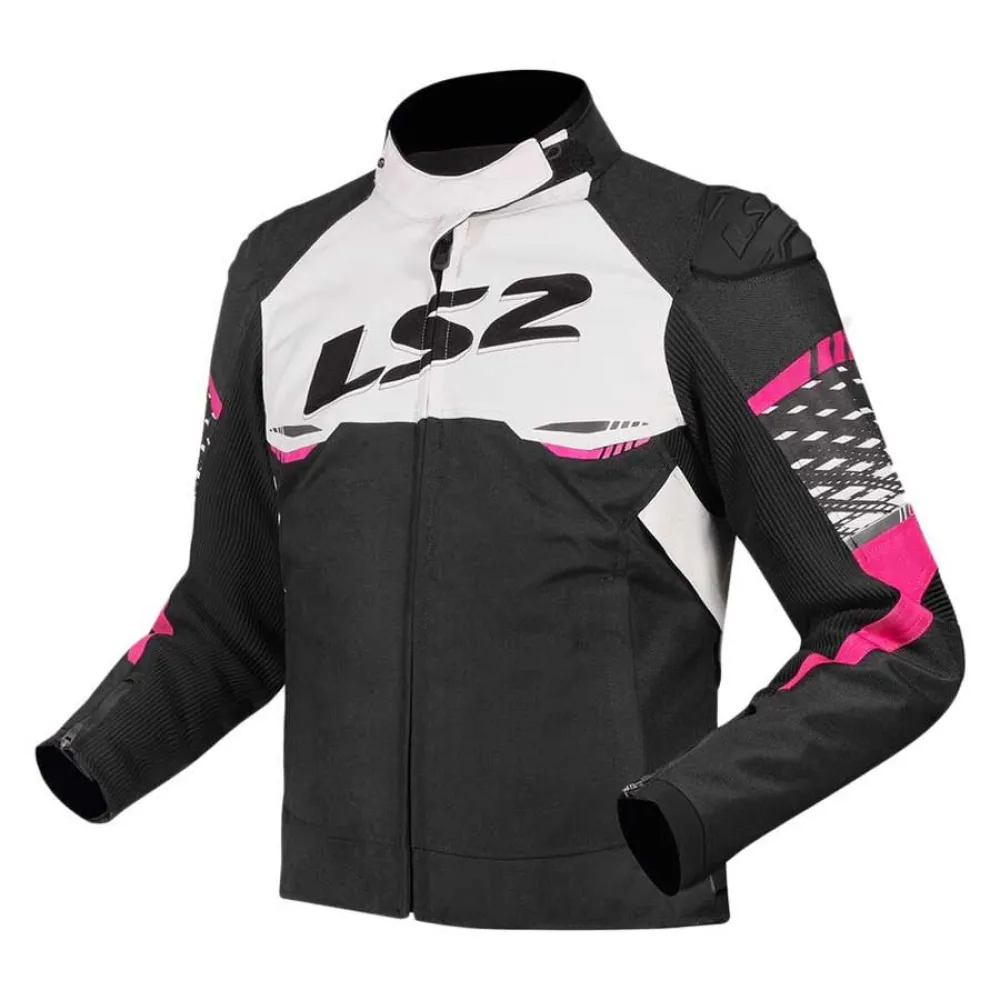 ChaquetaLS2 Apex Lady negro / blanco / rosa