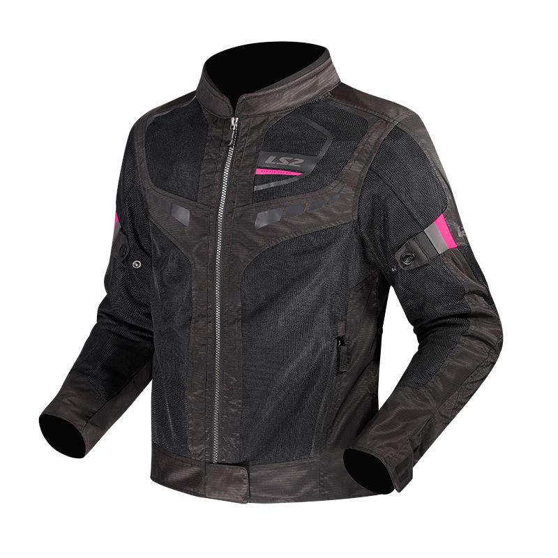 CHAQUETA LS2 GARDA AIR LADY NEGRO ROSA