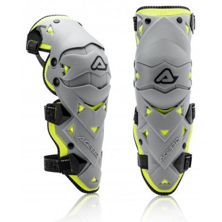 RODILLERAS ACERBIS IMPACT EVO 3.0 GRIS AMARILLO FLUOR